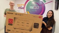 Cliente de Adamantina ganha TV de 50 polegadas na promoção de inverno da Uniaçaí