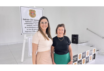 Encontro reuniu policiais civis aposentados em Adamantina (Imagens: Siga Mais).