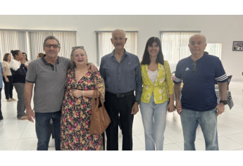 Encontro reuniu policiais civis aposentados em Adamantina (Imagens: Siga Mais).