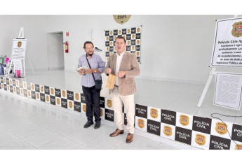 Encontro reuniu policiais civis aposentados em Adamantina (Imagens: Siga Mais).