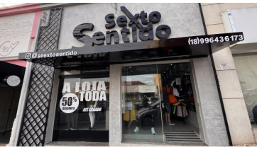 Sexto Sentido realiza super promoção com 50% de desconto em toda a loja em Adamantina