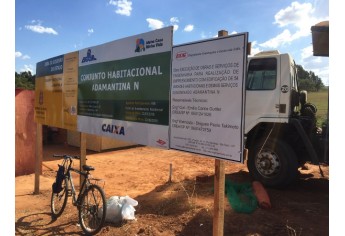 Obras foram iniciadas ao final do Conjunto Mário Covas: 54 novas casas (Foto: Siga Mais).