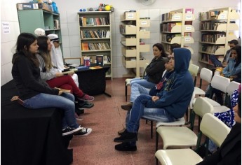 A escola pôde contar com o apoio dos professores, alunos gremistas e ainda com o trabalho voluntário dos alunos Leonardo Maion, Daniele Ferreira e Vitor Benitez, do 5º Termo do curso de Matemática da UniFAI (Foto: Acervo Pessoal).