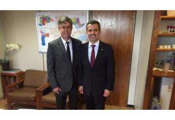 Márcio Cardim e o deputado federal Antonio Bulhões (PRB).