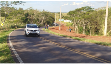 Vicinal Moyses Justino da Silva tem sistema pare/siga para obras da ciclovia