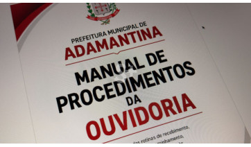 Prefeitura de Adamantina publica manual que padroniza procedimentos da Ouvidoria Municipal