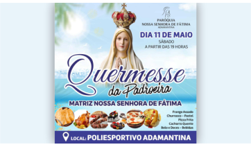 Nossa Senhora de Fátima: quermesse da padroeira acontece neste sábado (11) no recinto poliesportivo
