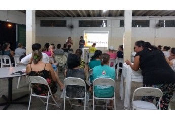 Palestra realizada pela ESC CECAP levou orientações para pais da EMEI Pequeno Polegar (Cedida).