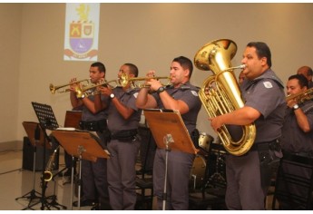 Solenidade marcou os 40 anos da instalação o Batalhão da Polícia Militar em Dracena, com atuação em 22 cidades da região (Foto: Lucas Mello/Jornal Regional/Portal Regional).