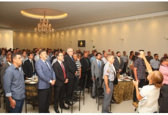 Solenidade marcou os 40 anos da instalação o Batalhão da Polícia Militar em Dracena, com atuação em 22 cidades da região (Foto: Lucas Mello/Jornal Regional/Portal Regional).