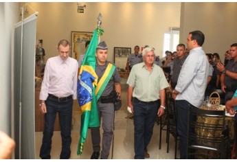 Solenidade marcou os 40 anos da instalação o Batalhão da Polícia Militar em Dracena, com atuação em 22 cidades da região (Foto: Lucas Mello/Jornal Regional/Portal Regional).