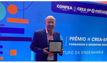 Alunos e professor da FAI são homenageados na 29ª edição do Prêmio Crea-SP em São Paulo