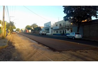 Avenida da Saudade e Padre Nóbrega recebem recape. (Foto: Acácio Rocha)