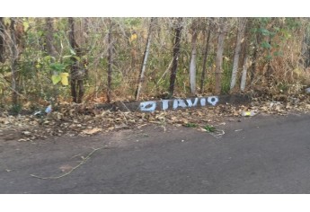 Demarcações na Rua João Latine, Jardim Adamantina (Foto: Siga Mais).