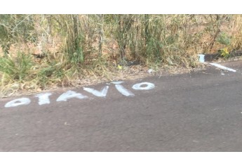 Demarcações na Rua João Latine, Jardim Adamantina (Foto: Siga Mais).