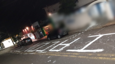 Vandalismo: rua amanhece pichada no centro de Adamantina