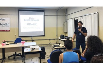 Palestra com o tema ?Ganhe mercado?, com Paulo Alexandre Mungo Balbo (Foto: Cedida/Fatec).