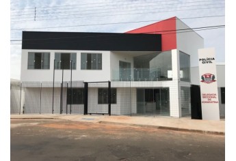 Nova sede da Delegacia Seccional da Polícia Civil, em Adamantina (Foto: Siga Mais).