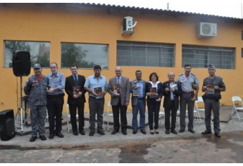 Solenidade abre programação dos 40 anos do Posto de Bombeiros de Adamantina (Foto: Assessoria de Imprensa).