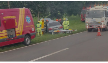 Homem fica ferido após acidente na SP-294 em Flórida Paulista