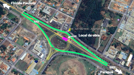 Com início de obras neste sábado (1), novo trevo em Adamantina entra em fase de implantação