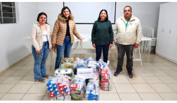 Fundo Social de Adamantina entrega 245 quilos de alimentos arrecadados à Casa da Sopa