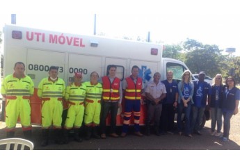 Motoristas passaram por testes rápidos de saúde e receberam brindes (Foto: Da Assessoria).