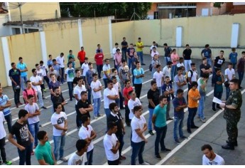 Foram inscritos 131 jovens e 50 foram selecionados para prestarem o serviço militar obrigatório. (Foto: Assessoria de Imprensa)