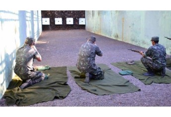 Tiro de Guerra de Adamantina realiza treinamento básico de tiro (Foto: Cedida/Tiro de Guerra).