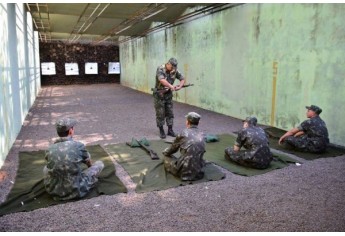 Tiro de Guerra de Adamantina realiza treinamento básico de tiro (Foto: Cedida/Tiro de Guerra).