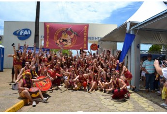 Alunos das turmas de medicina recepcionaram candidatos ao curso, no campus II da UnuFAI (Foto: UniFAI).
