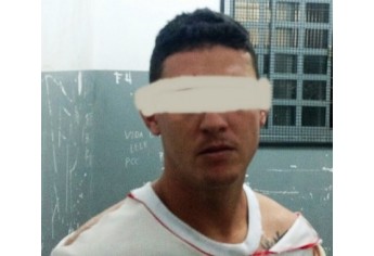 L.L. foi preso acusado pelo incêndio criminoso e tráfico de drogas (Foto: Cedida/Jorge Zanoni/Dracena).