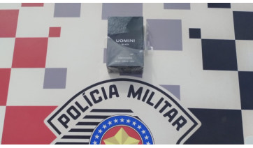 Perfume furtado e recuperado pelos policiais militares (Cedida/PM).