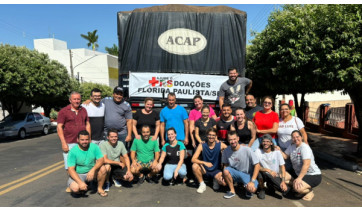 Mobilização em Flórida Paulista lota carreta com 28 toneladas de donativos para o Rio Grande do Sul