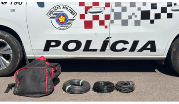 Em Adamantina dois são presos pela PM após furto de fiação de cobre na Vila Freitas