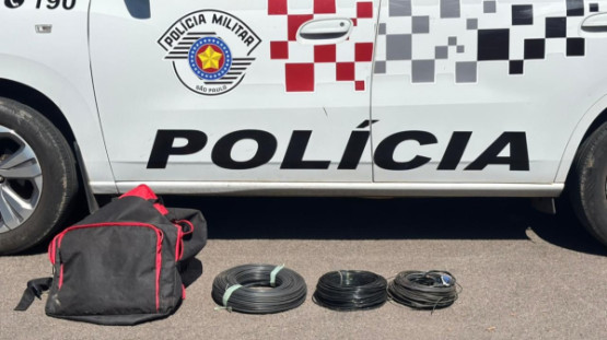 Em Adamantina dois são presos pela PM após furto de fiação de cobre na Vila Freitas