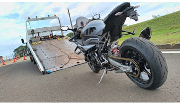 PM Rodoviária intercepta motociclistas a 178 km/h na região e constata evasão a cinco pedágios 