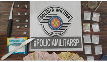 Homem é preso por tráfico de drogas no Jardim Brasil em Adamantina