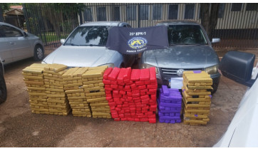 Força Tática da PM apreende mais de 400 kg de maconha em Paulicéia; dois são presos