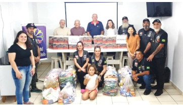 Alimentos arrecadados no MotoRock beneficiam entidades assistenciais de Adamantina
