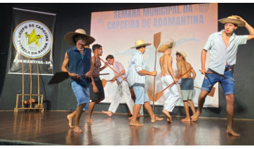 Semana da Capoeira é aberta em Adamantina com programação voltada à cultura afro-brasileira