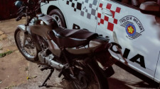 Moto furtada é localizada e recuperada pela Polícia Militar em Adamantina