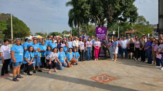 Totem Violentômetro é inaugurado no Parque dos Pioneiros em Adamantina