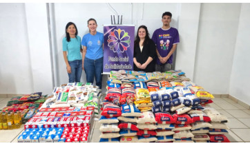 Fundo Social recebe mais de 1,3 tonelada de alimentos arrecadados em eventos esportivos