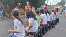 Rua de Lazer reúne crianças do IAMA e Projeto ASA em Adamantina