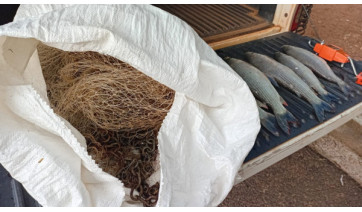 Polícia Ambiental flagra pesca irregular na Cachoeira do Salto Botelho, em Lucélia