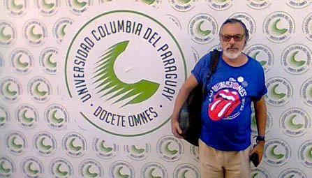 Sérgio Barbosa na Universidad Columbia Del Paraguay (Arquivo Pessoal).