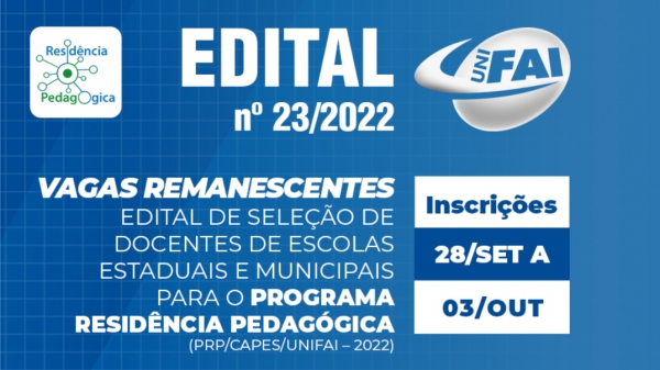 Inscrições para docentes efetivos ou estáveis da rede pública ao Programa Residência Pedagógica da UniFAI se encerram dia 3 (Lélia Amara/Agência UniFAI).