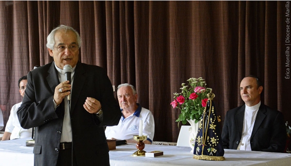 Núncio Apostólico no Brasil, Dom Giovanni d'Aniello, visitou a Diocese de Marília (Foto: Erica Montilha I Diocese de Marília).