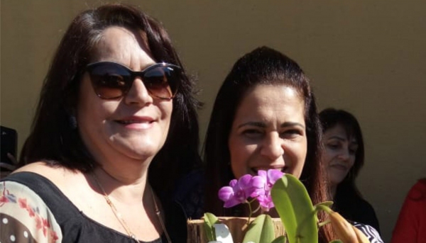 Marisa Cardim e Lúcia França, no encontro realizado em Presidente Prudente (Cedida).